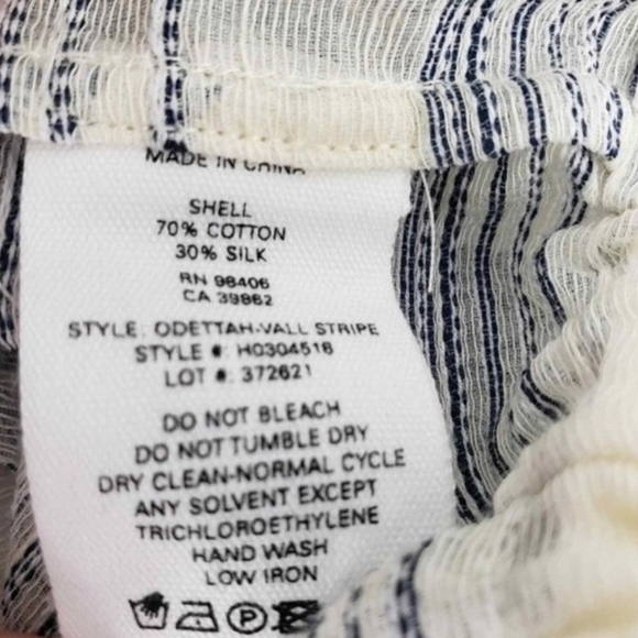 Theory Odettah Vall Striped Off-the-Shoulder Top - Picture 6 of 6